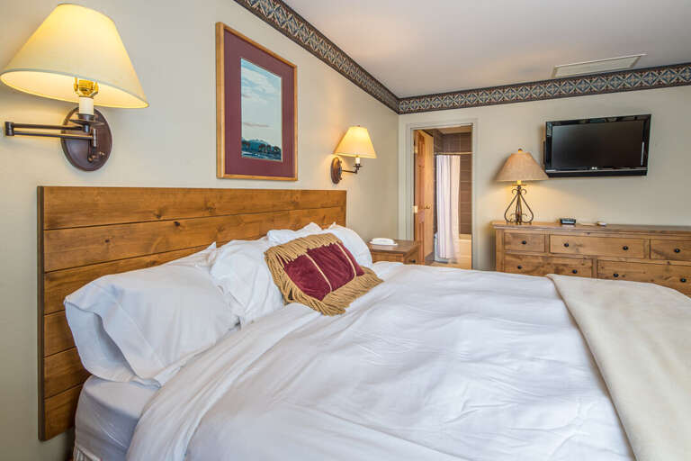 Turn on the TV to unwind and recharge for the next day | Main Level