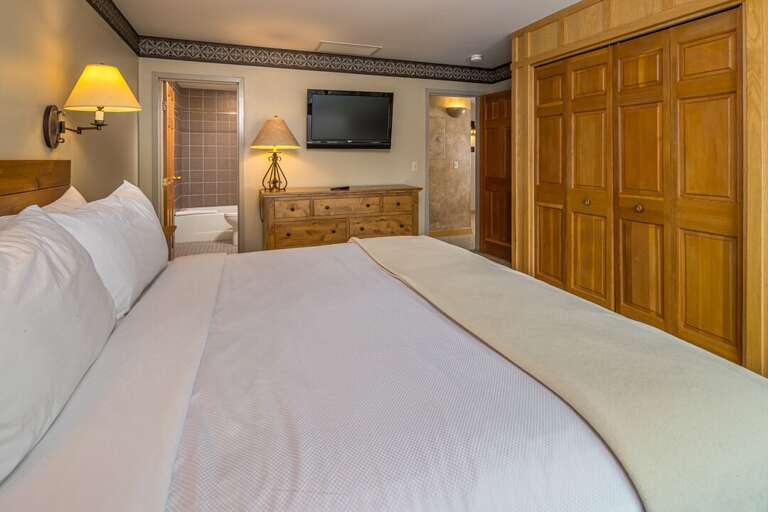 Turn on the TV to unwind and recharge for the next day | Main Level