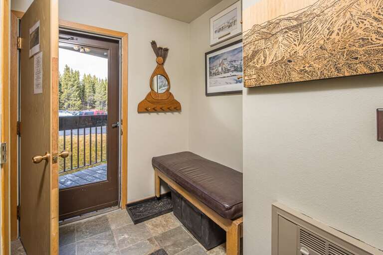 Perfect place to put on remove your ski boots and put on your slippers | Main Level