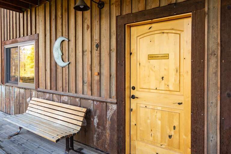 The entrance to your private cabin. | Main Level