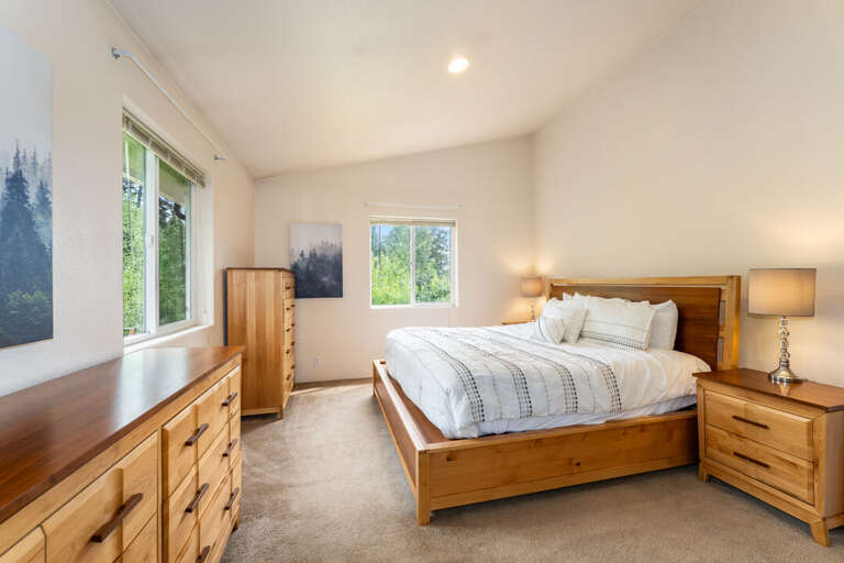 King bed. | Main Level