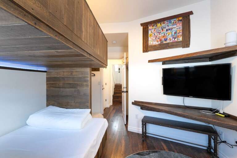 Bunk room with TV.