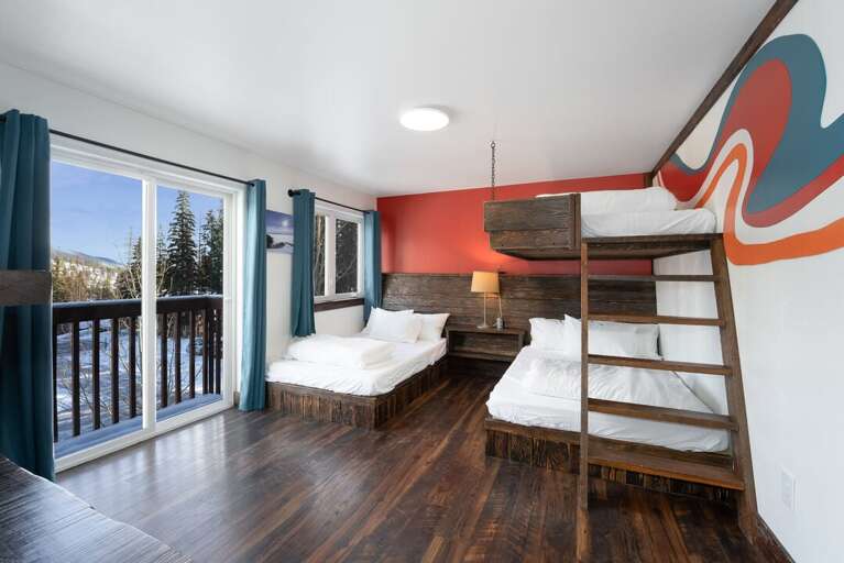 Bunks and single full.