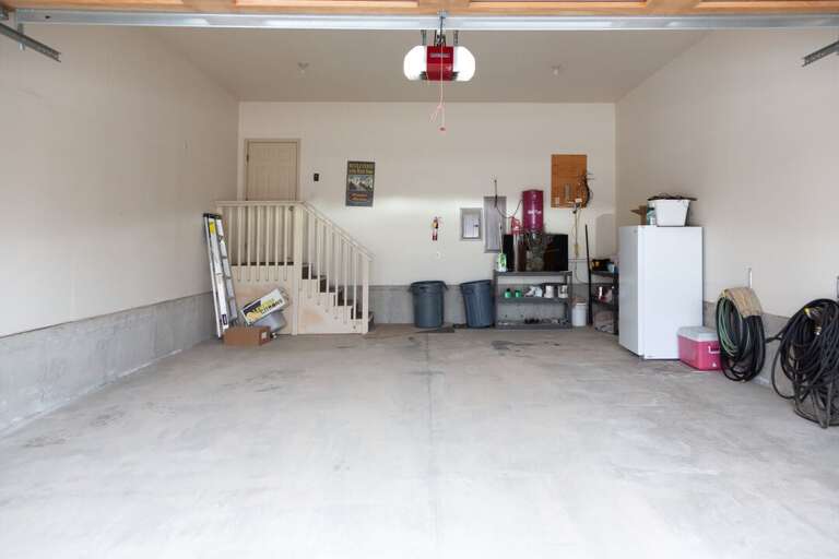 Garage space.