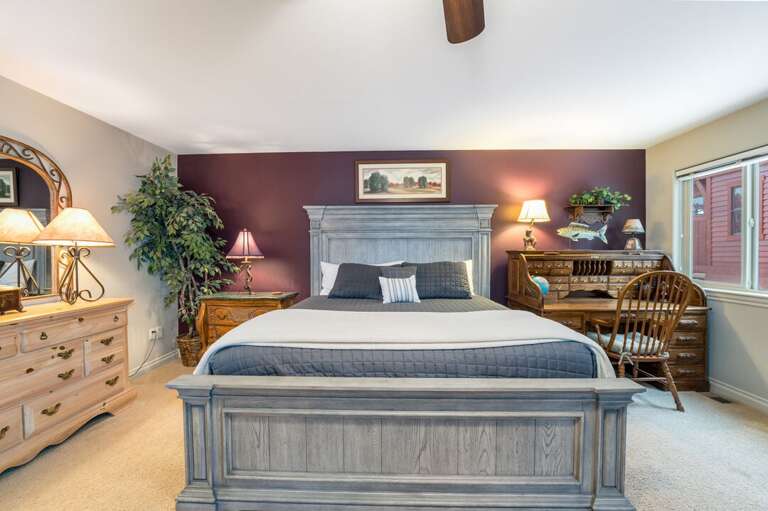King-size bed.