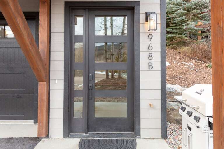 Exterior front door.