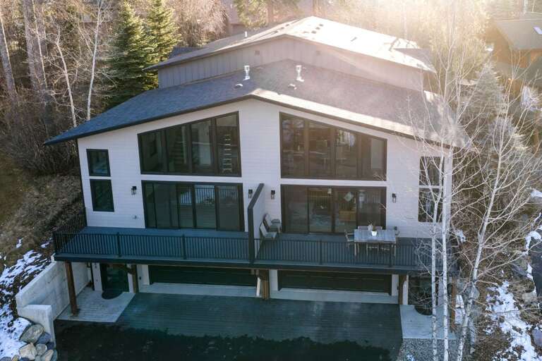 Exterior main level deck.