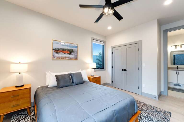 Large closet and ensuite bathroom. | Upper Level