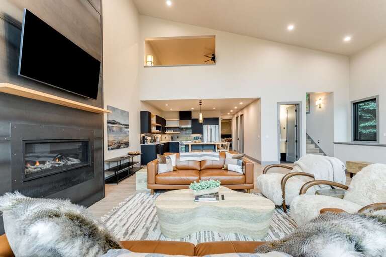 Open concept living area and kitchen | Main Level