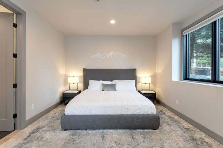 Primary Bedroom with king-bed. | Main Level