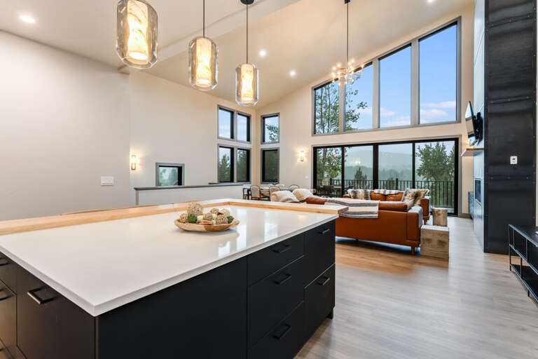 View of living room from kitchen | Main Level