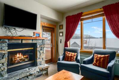 Enjoy the views by the fire!