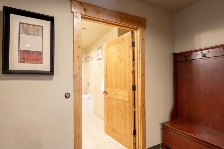 Hallway bathroom.