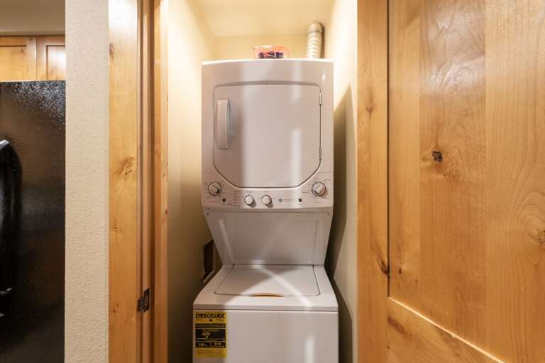 In unit washer and dryer.