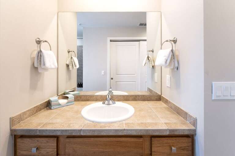 Single vanity. | Main Level