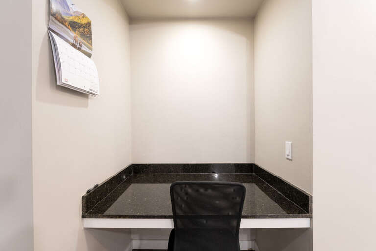 Work space built in. | Main Level