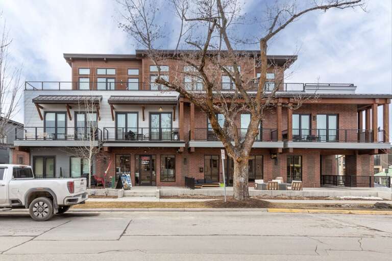 Outside of the building near the main street of downtown Whitefish | Exterior