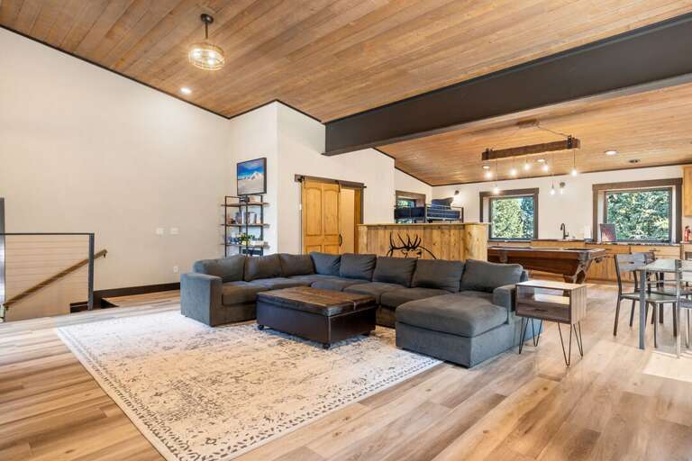 This awesome sectional couch has enough space for the whole family | Loft