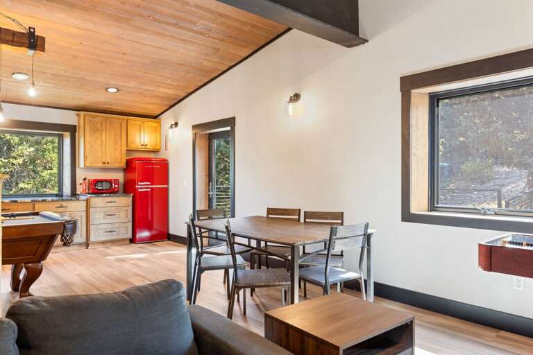 Dining table with seating for six to have some late night snacks | Loft