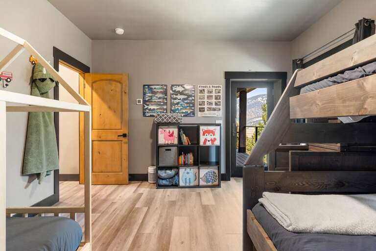 This room provides a twin-over-full bunk | Upper Level