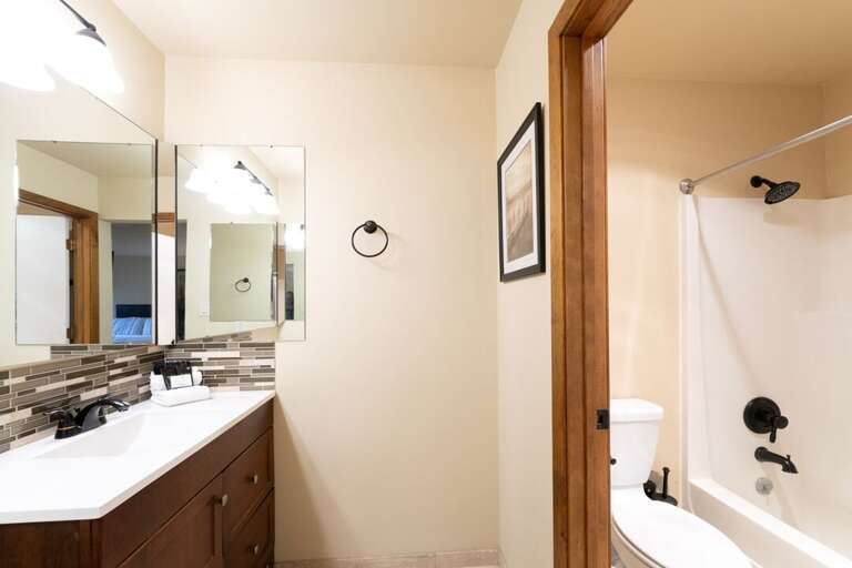 Shower/tub combo. | Main Level