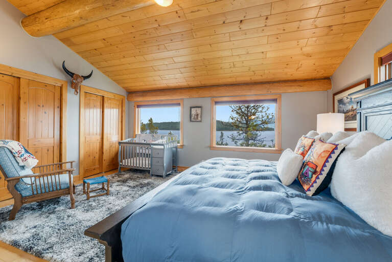 Second bedroom with crib | Upper Level