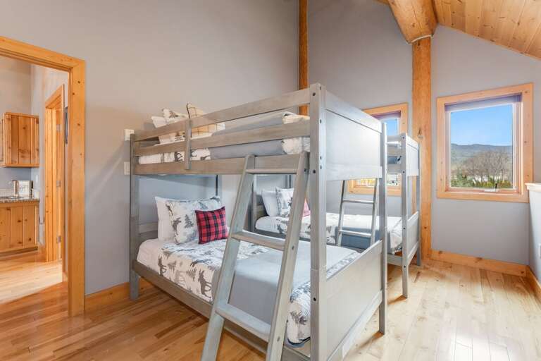 Third bedroom included two sets of twin bunk beds | Upper Level