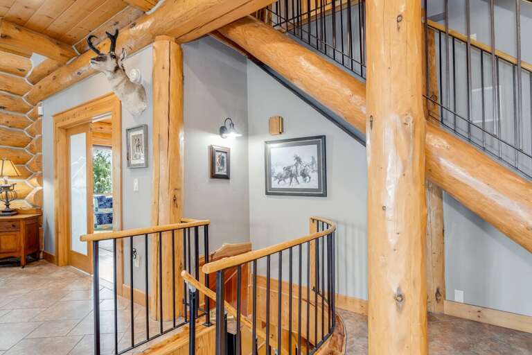 Stairs down to the lower level | Interior
