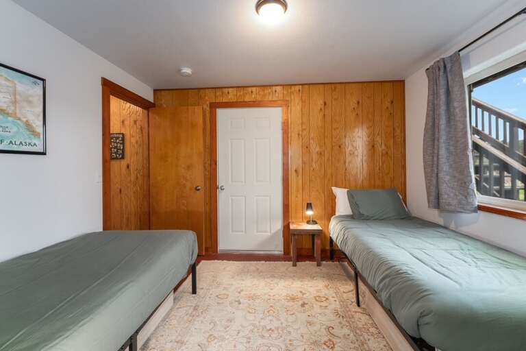 Downstairs bedroom with closet area | Interior