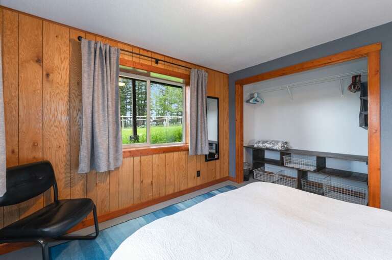 Downstairs bedroom with closet space | Interior