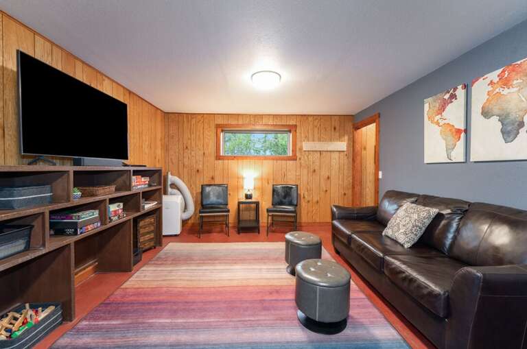 Downstairs living space with smart TV | Interior