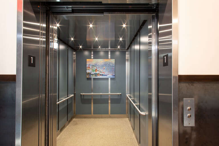 Elevator access.