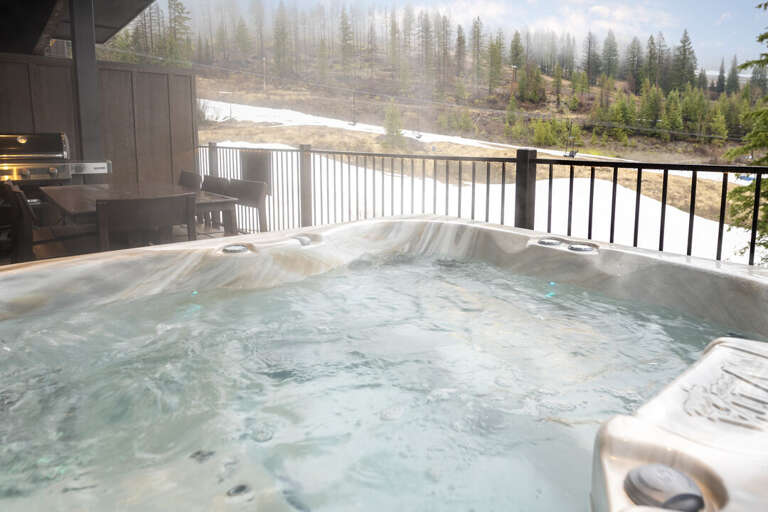 Hot tub with views of the slopes. | Exterior