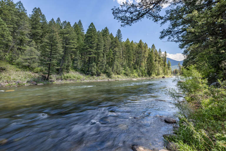 This cottage is right on the Gallatin River | Exterior