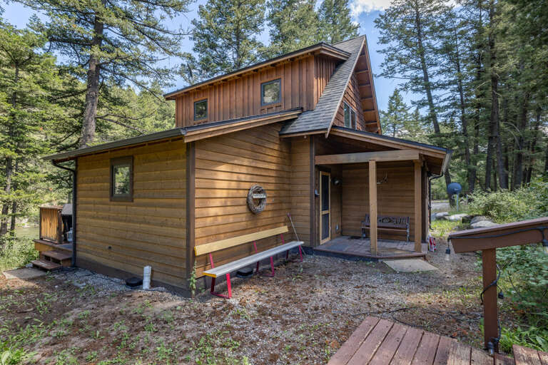 Tucked in the trees giving a secluded feeling | Exterior