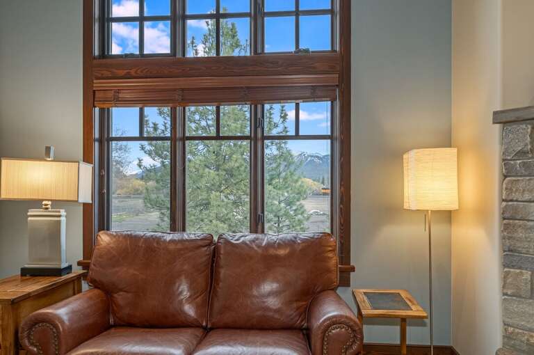 Leather couch. | Main Level