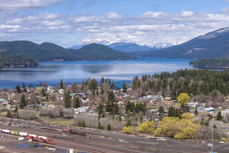 Surrounding area of Whitefish lake.