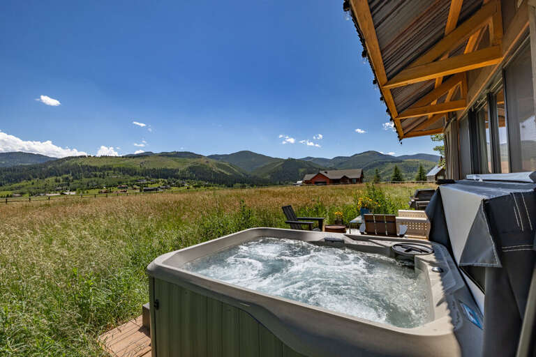 Beautiful views from the hot tub!