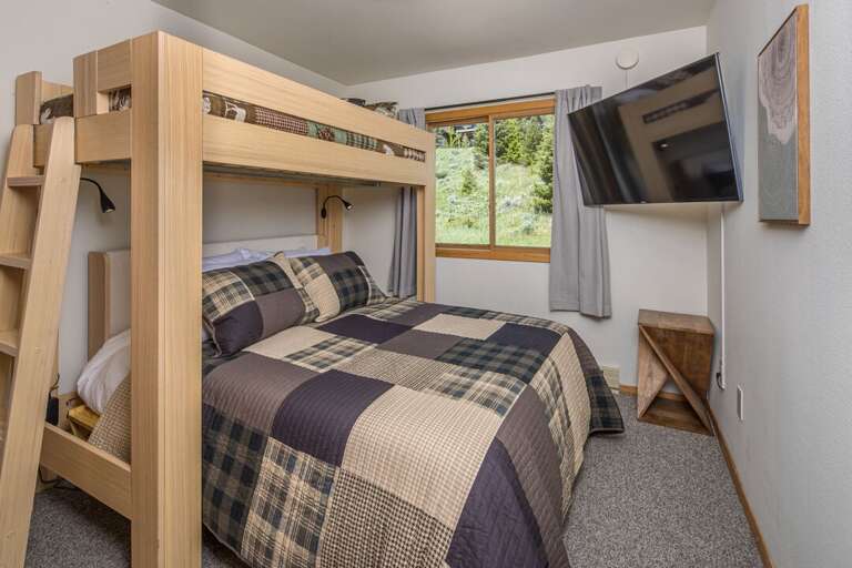 Third bedroom with Twin-over-Queen bed | Upper Level