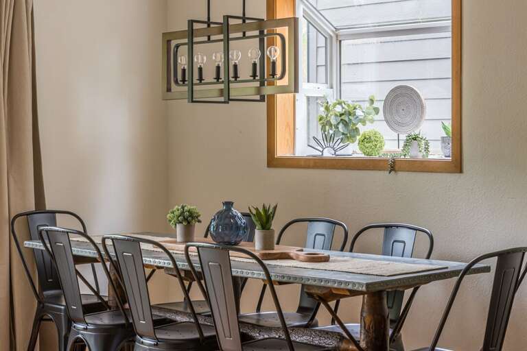 Enjoy dinner around the table with seating for eight | Main Level