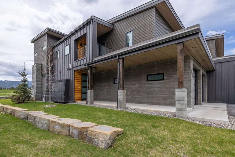 Covered sidewalk to entryway | Exterior