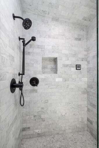 Prestine Tiled Shower | Upper Level