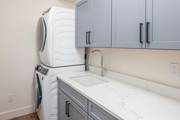 Stacked washer and dryer I Main Level