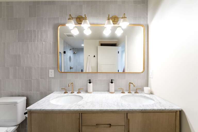 Dual vanity in first bathroom | Interior