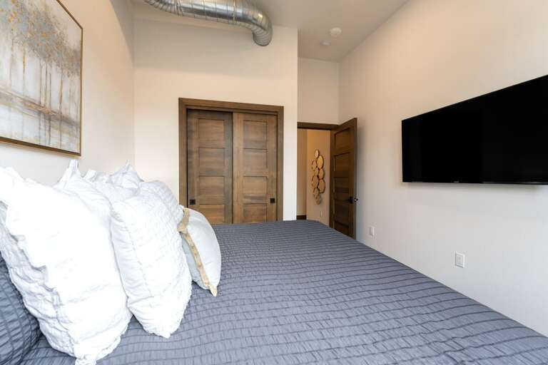 Primary bedroom with closet space | Interior