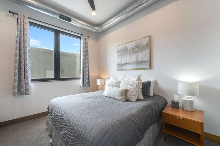 Primary bedroom with tons of natural light | Interior