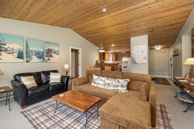 Cozy couch that turns into bed and has storage | Main Level