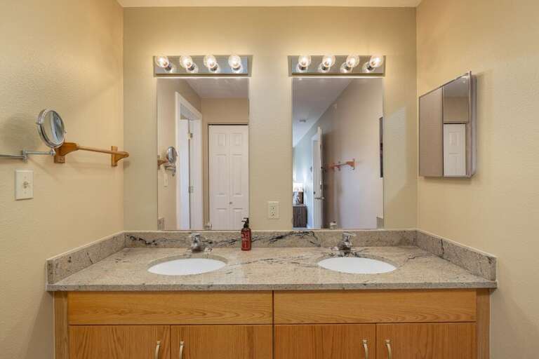 Dual vanity in primary bathroom | Main Level
