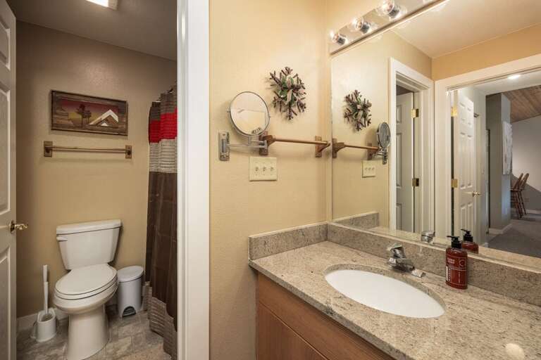 Single Vanity in shared bathroom | Main Level