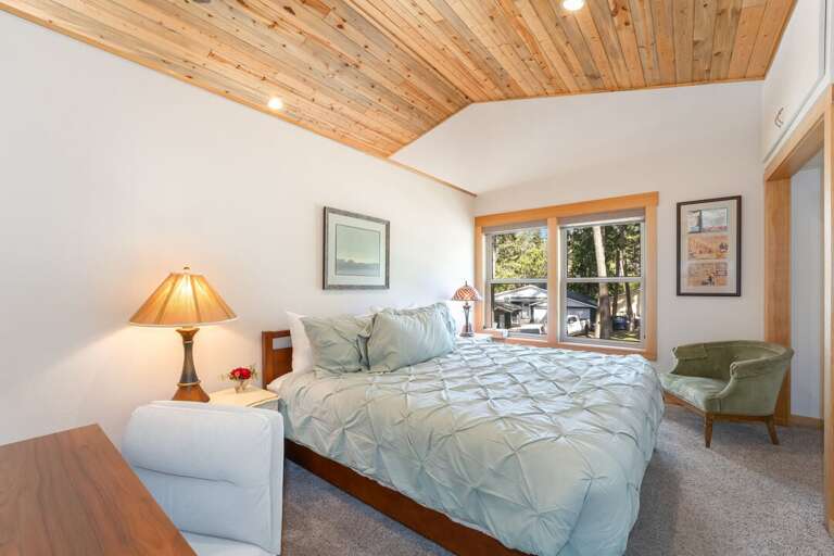 Bedroom with an accent ceiling I Upper Level